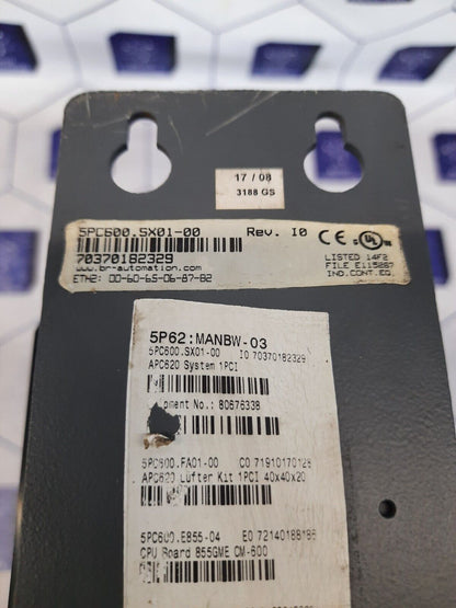 B&R Automation 5PC600.SX01-00 PC System Unit