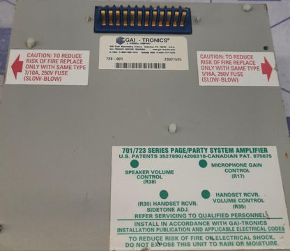GAI-TRONICS 723-001 REMOTE HANDSET / SPEAKER AMPLIFIER