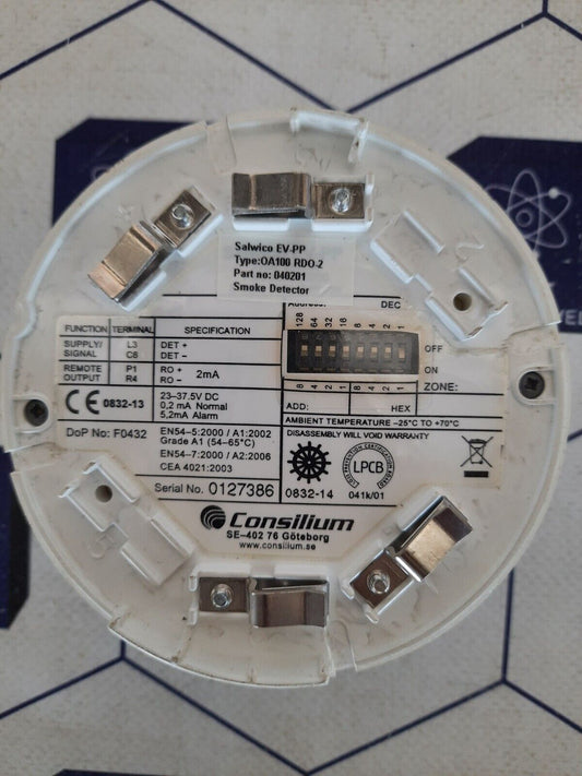 Consilium Salwico Smoke Detector  EV-PP OA100 RDO-2