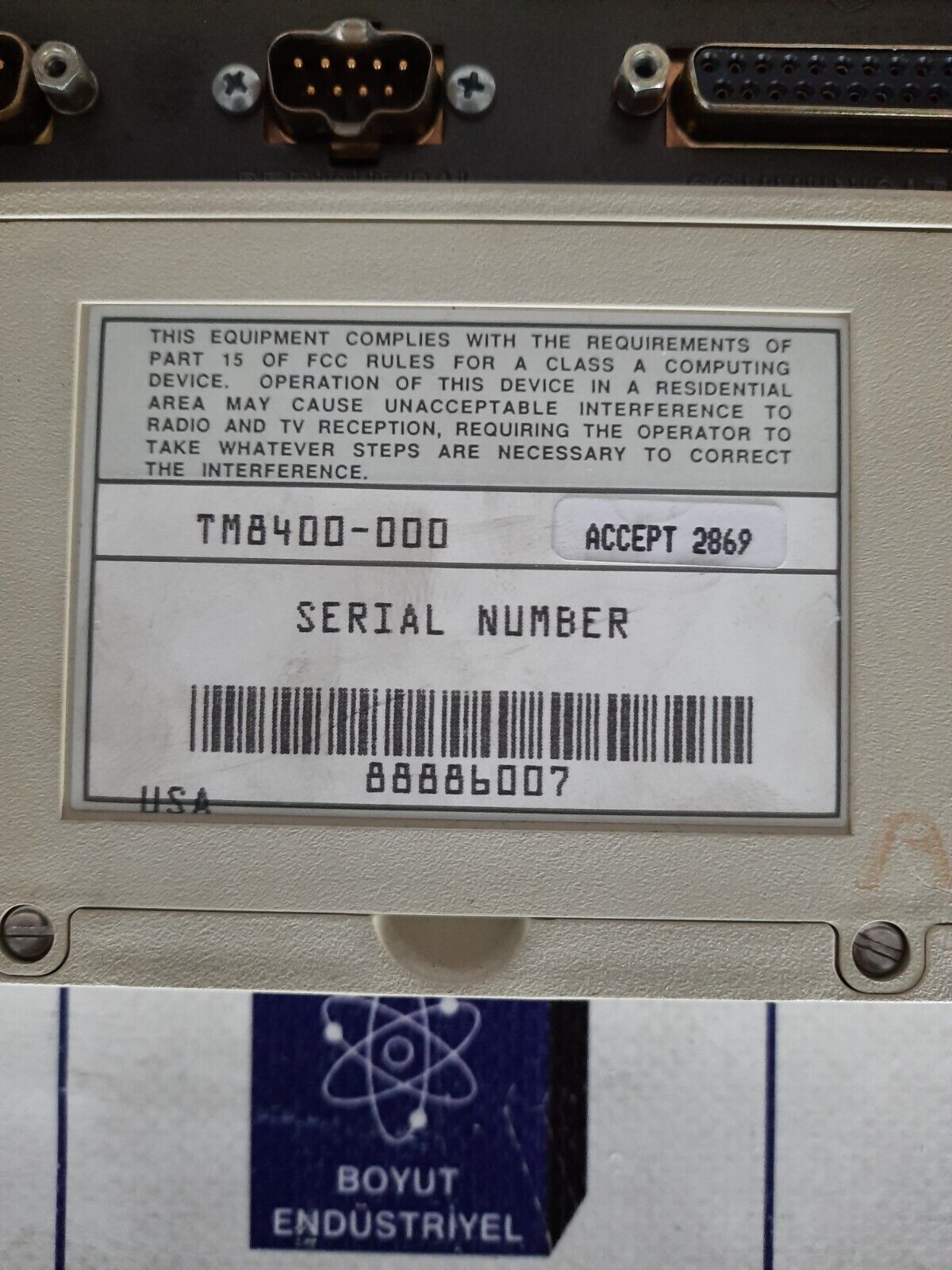 Burr Brown TM8400 Data Entry Display / Micro Terminal