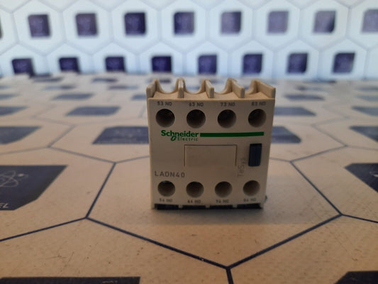 Schneider Electric LADN40 Front Mount Auxiliary Contact Block Screw Terminal