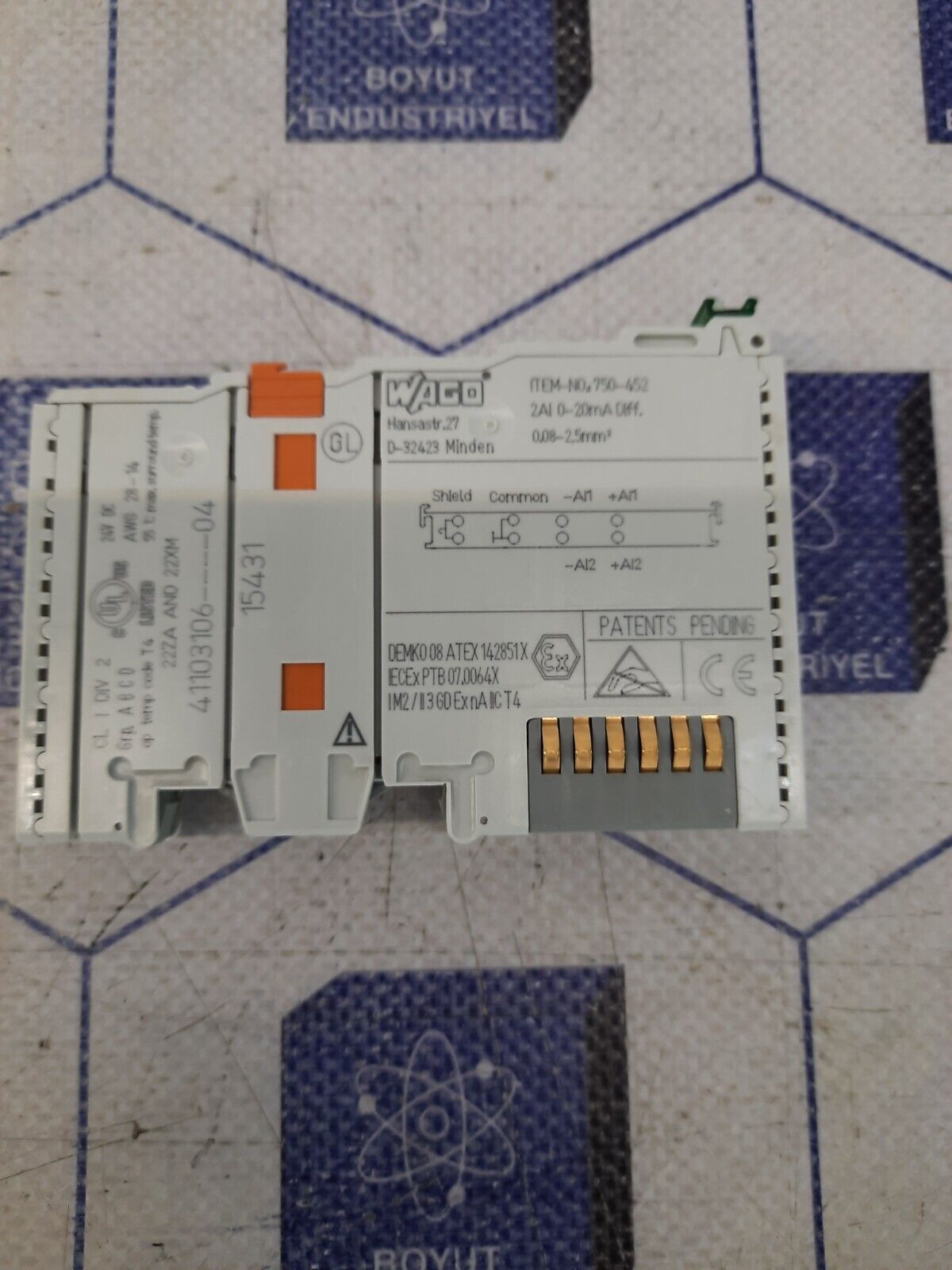 WAGO 750-452 2-channel Analog Input Module