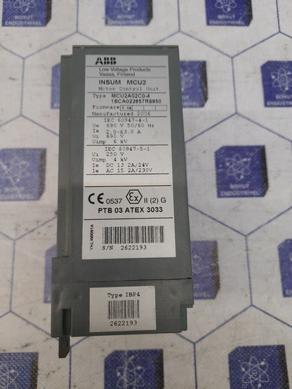 ABB MCU2A02CO-4 Motor Control Unit