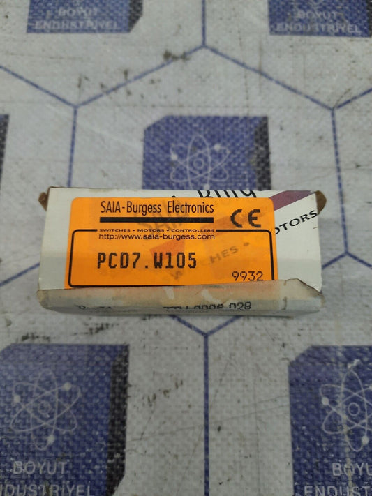 SAIA BURGESS ELECRONICS INPUT RANGE MODULE VER-A TYPE PCD7.W105