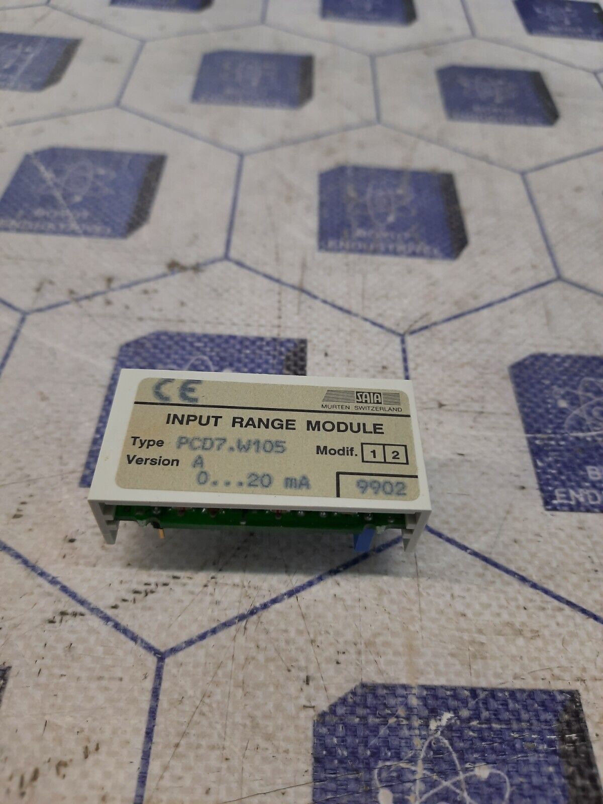 SAIA BURGESS ELECRONICS INPUT RANGE MODULE VER-A TYPE PCD7.W105