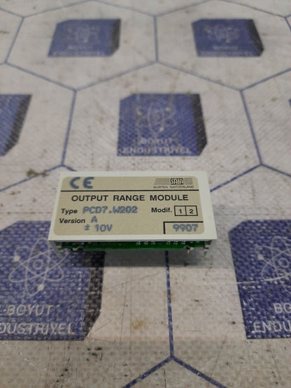 SAIA-BURGESS PCD7.W202 OUTPUT RANGE MODULE VERSION A