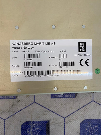 KONGSBERG MARITIME 8100289 RPME-4316 SHIP SYSTEMS