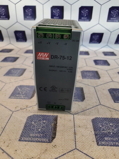 Mean Well DR-75-12 DIN Rail Power Supply