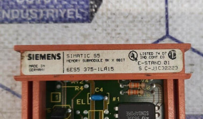 SIEMENS 6ES5 375-1LA15 MEMORY SUBMODULE