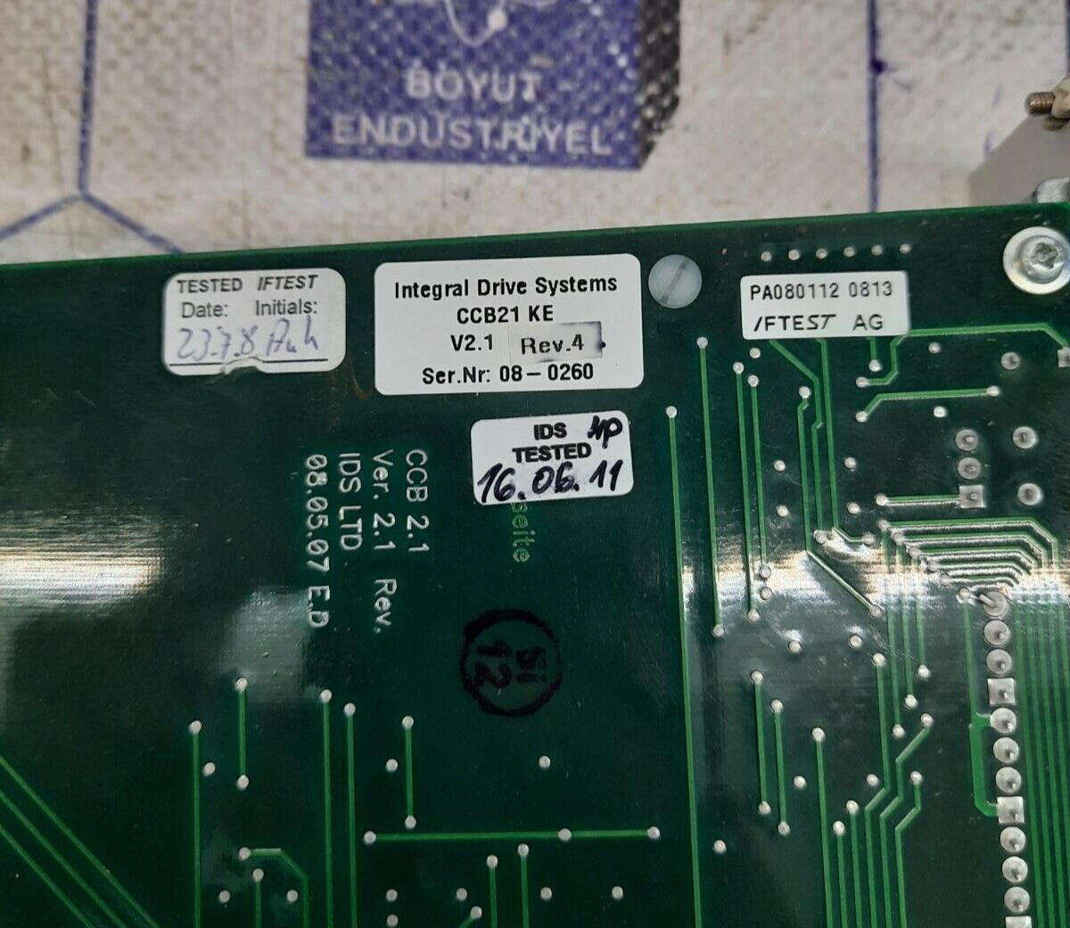 Integral Drive Systems CCB21 KE V2.1 REV.4