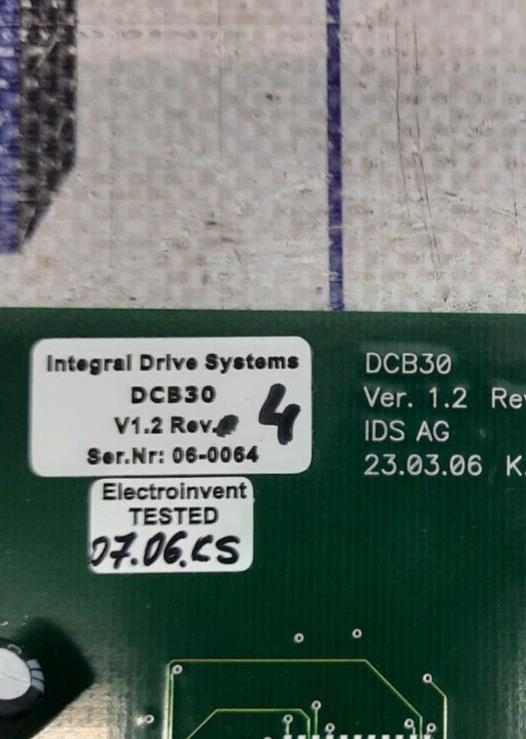 INTEGRAL DRAVE SYSTEMS (DCB30B) DCB30 V1.2 REV.4 / REV.1