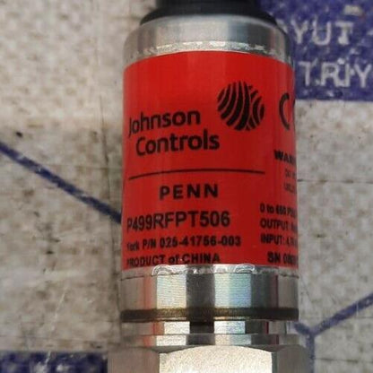 Johnson Controls York 025-41756-003 (P499RFPT506) Pressure Transducer
