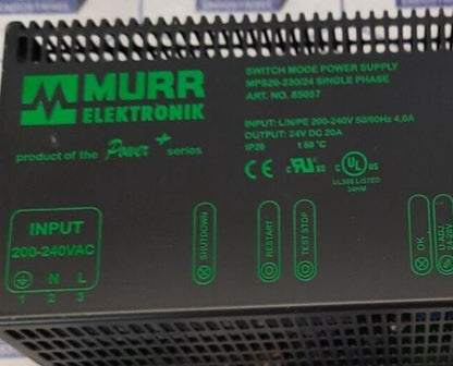 Murr Elektronik MPS20-230/24 Switch Mode Power Supply 85057