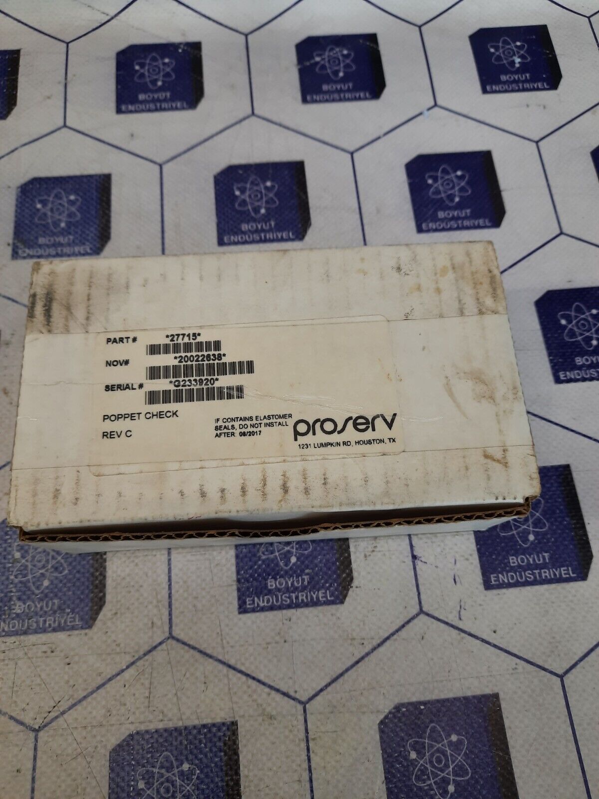 PROSERV 27715 REV.C 20022638 POPPET CHECK VALVE