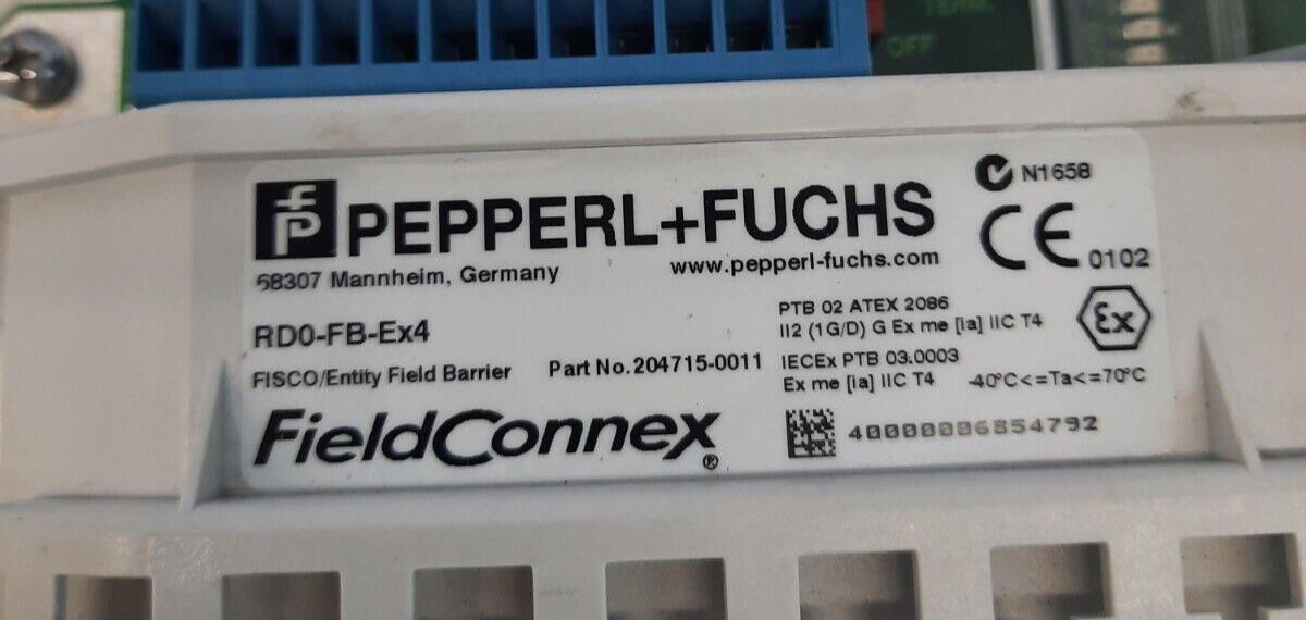 PEPPERL + FUCHS FIELD CONNEX RD0-FB-EX4 FIELD BARRIER 204715-0011