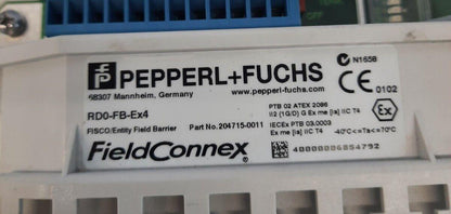 PEPPERL + FUCHS FIELD CONNEX RD0-FB-EX4 FIELD BARRIER 204715-0011