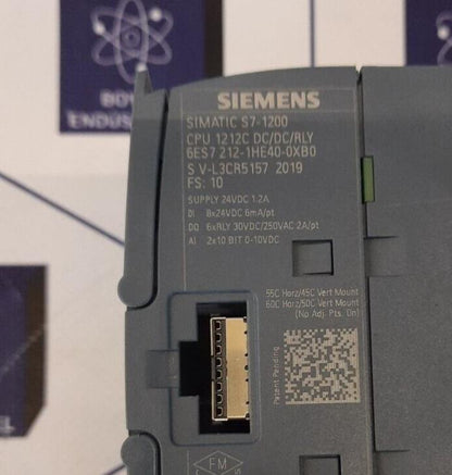 SIEMENS SIMATIC S7-1200 6ES7212-1HE40-0XB0 CPU MODUL