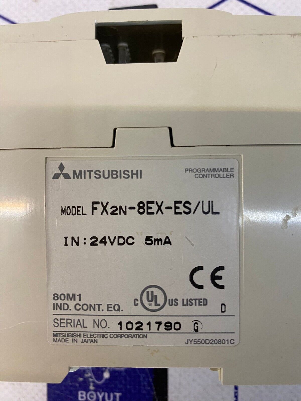 MITSUBISHI FX2N-8EX-ES/UL PROGRAMMABLE CONTROLLER