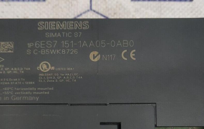 SIEMENS SIMATIC S7 1P 6ES7 151-1AA05-0AB0 INTERFACE MODULE