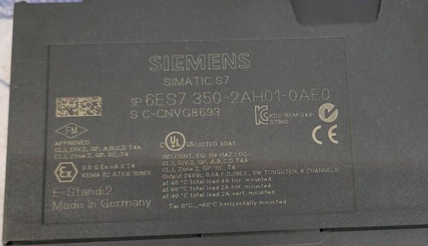 SIEMENS SIMATIC S7 1P 6ES7 350-2AH01-0AE0 COUNTER MODULE
