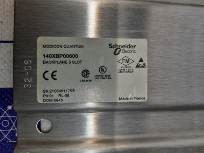 SCHNEIDER ELECTRIC 140XBP00600 Backplane 6 Slot