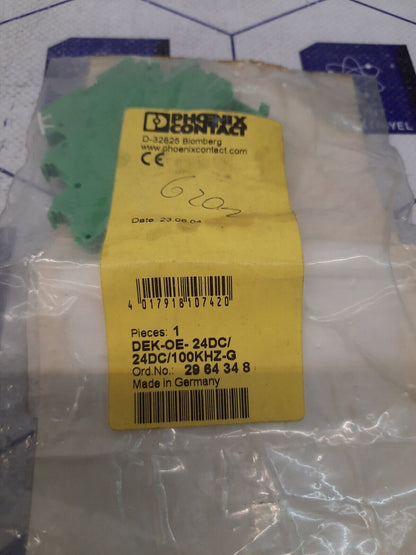 PHOENIX CONTACT DEK-OE- 24DC/ 24DC/100KHZ-G PART NO: 2964348