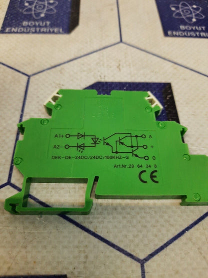PHOENIX CONTACT DEK-OE- 24DC/ 24DC/100KHZ-G PART NO: 2964348