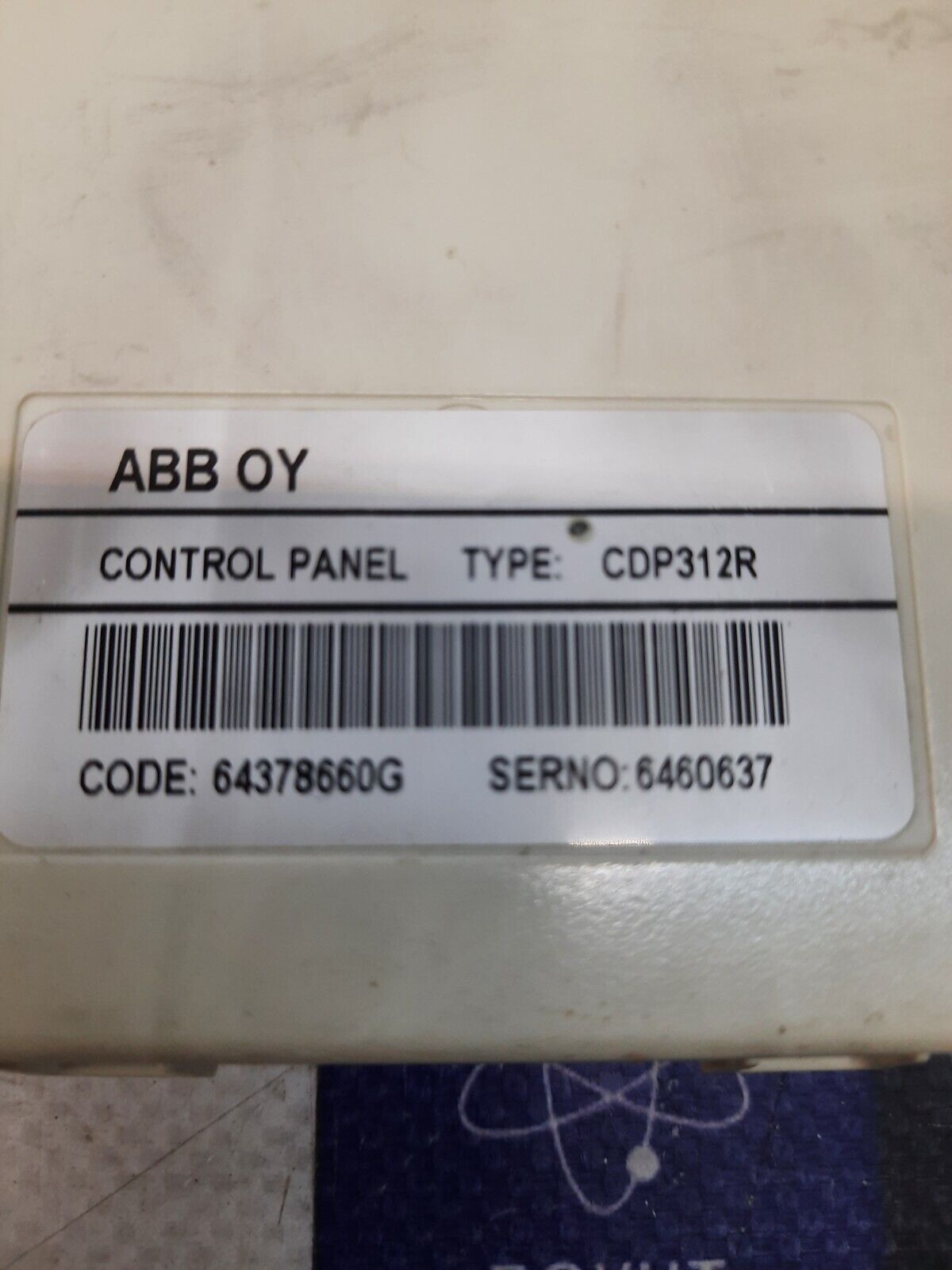 ABB OY CDP 312R 64378660G CONTROL PANEL