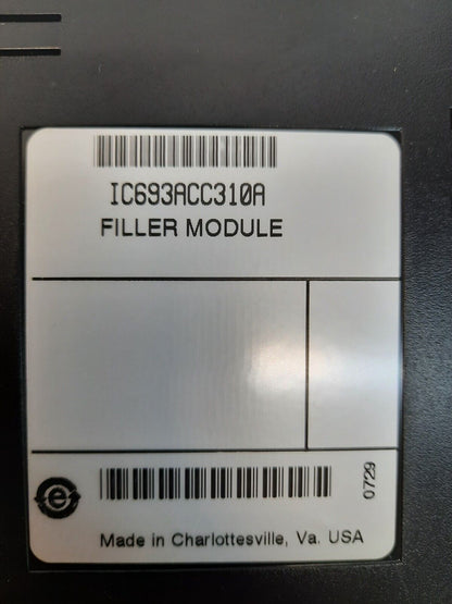 GE FANUC IC693ACC310A FILLER MODULE