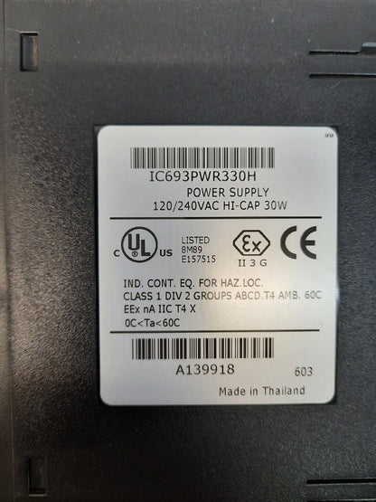 GE FANUC IC693PWR330H POWER SUPPLY