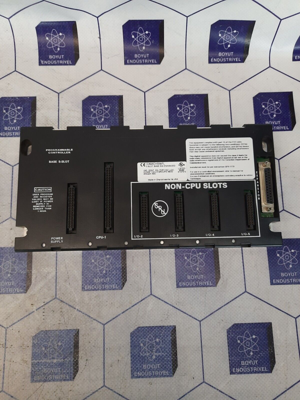 GE FANUC IC693CHS397L PROGRAMMABLE CONTROLLER BASE 5-SLOT