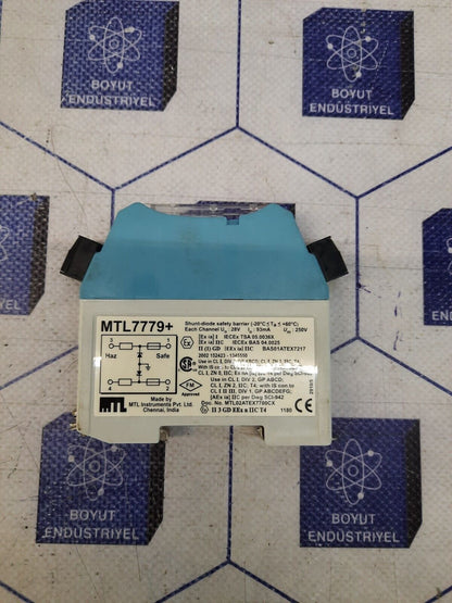 Mtl 7779+ shunt diode safety barrier 28v 93ma