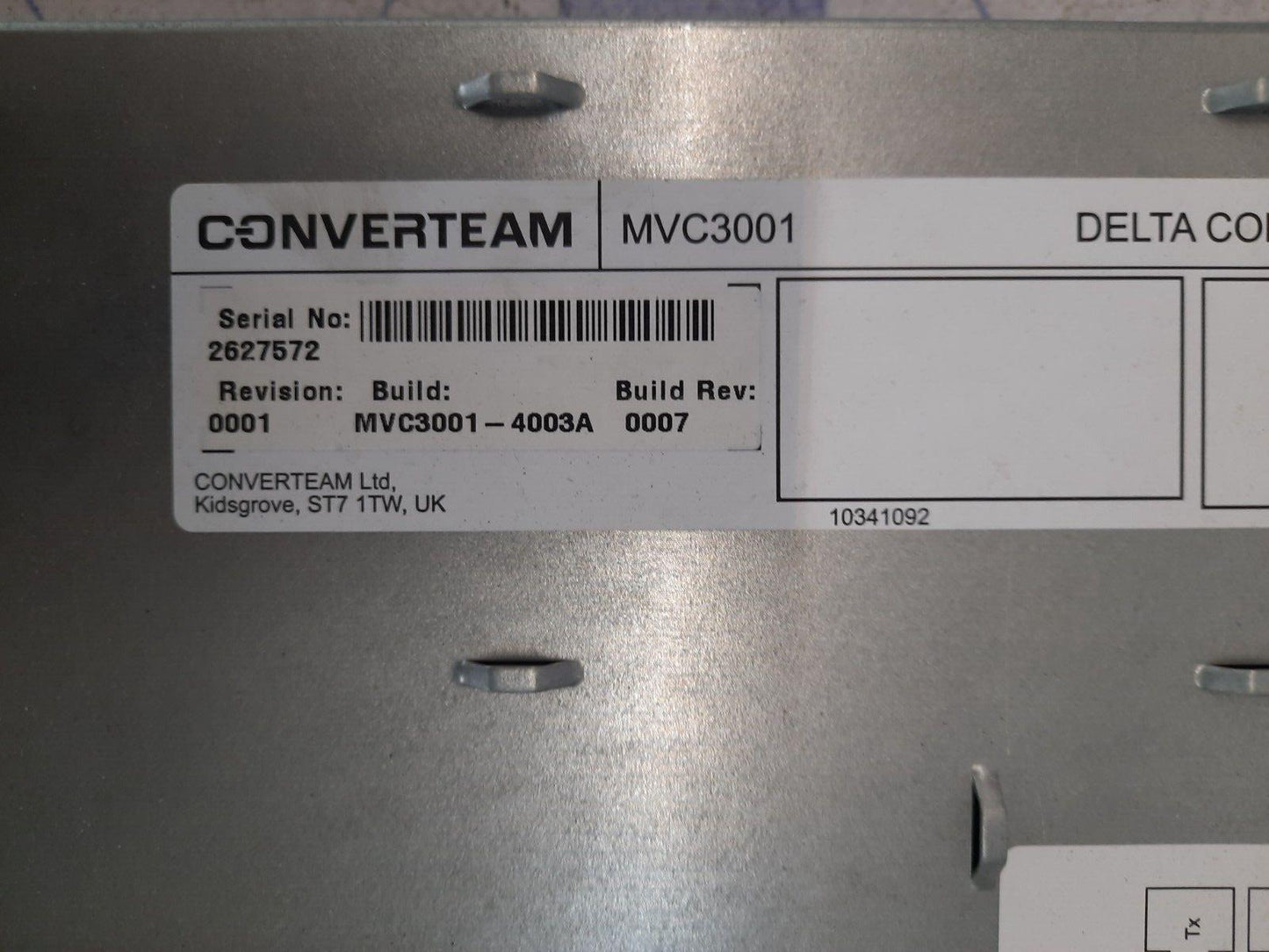 CONVERTEAM MVC3001 DELTA CONTROLLER MVC3001-4003A