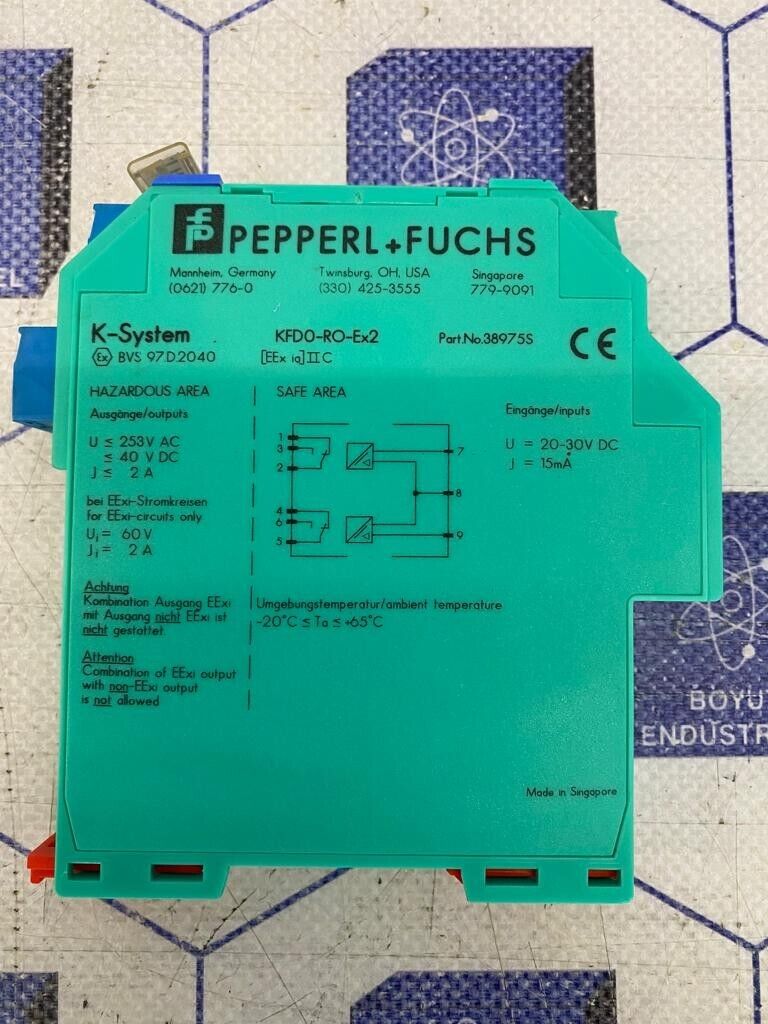 Pepperl+Fuchs KFD0-RO-EX2 38975S Relay Module