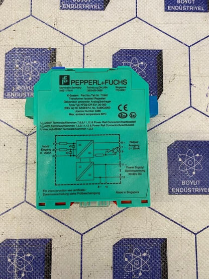 Pepperl+Fuchs KFD2-CR-Ex1.30-300 Transformer Isolated Repeater