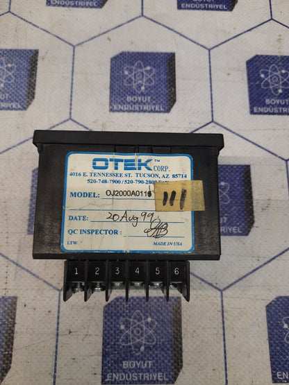 OTEK CORP PANEL METER MODEL OJ2000A0111