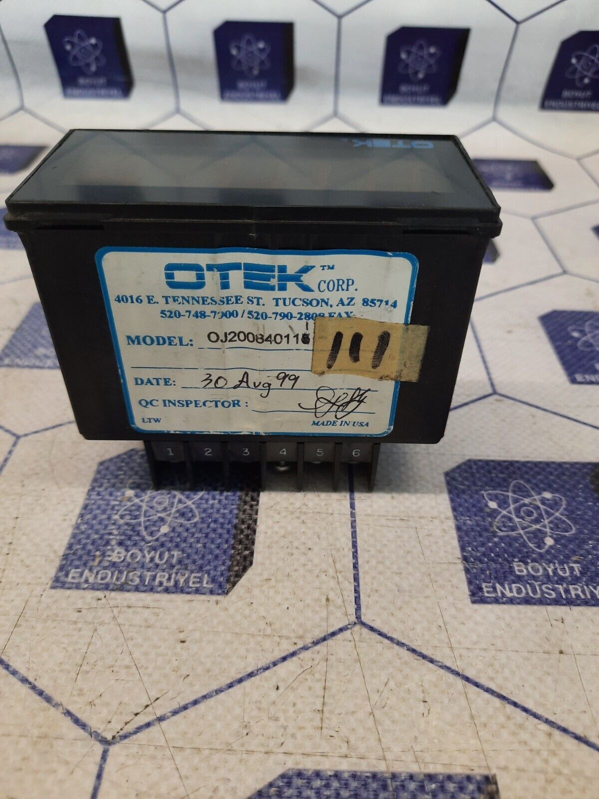 OTEK CORP PANEL METER MODEL OJ200840111