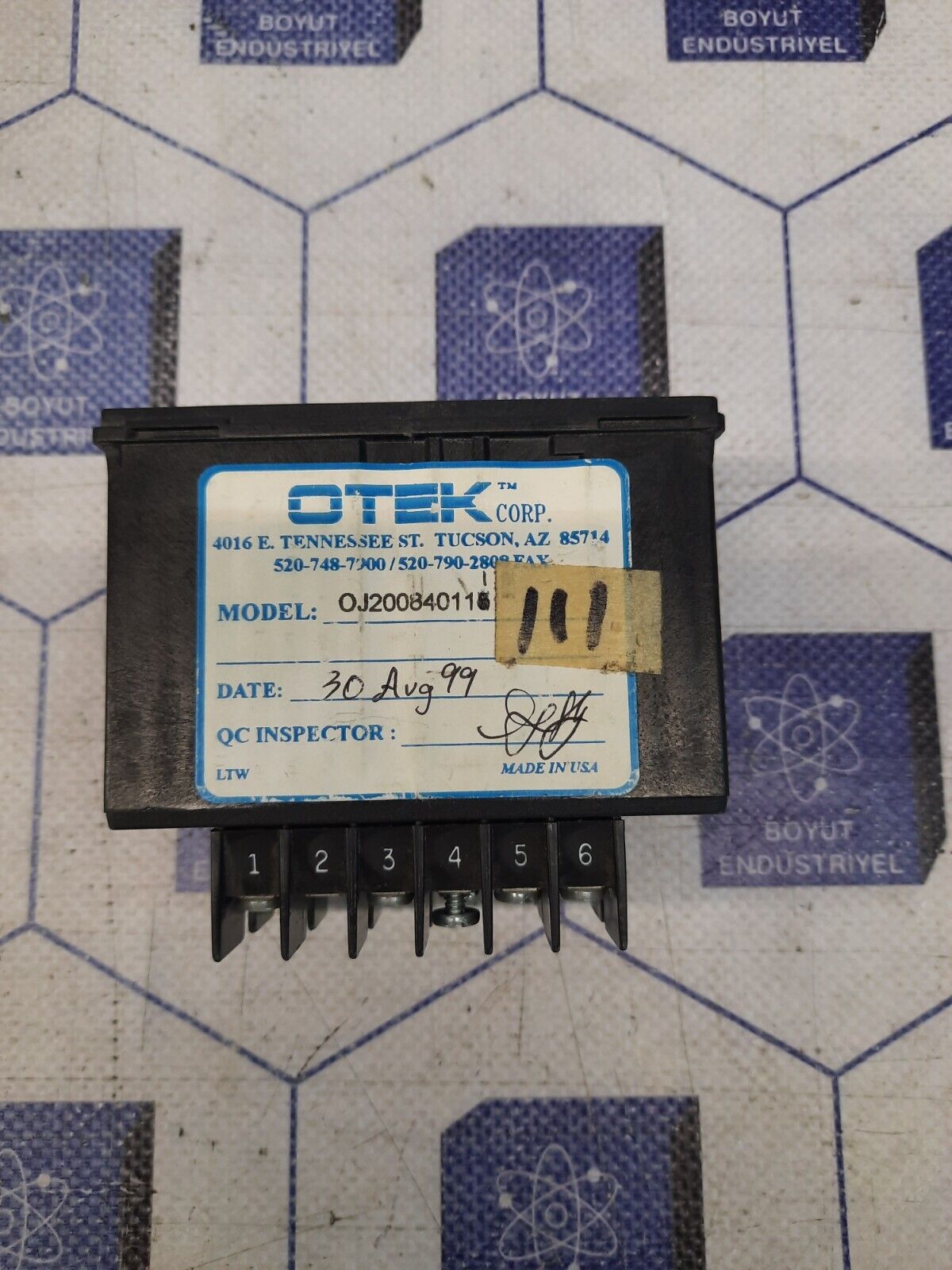 OTEK CORP PANEL METER MODEL OJ200840111