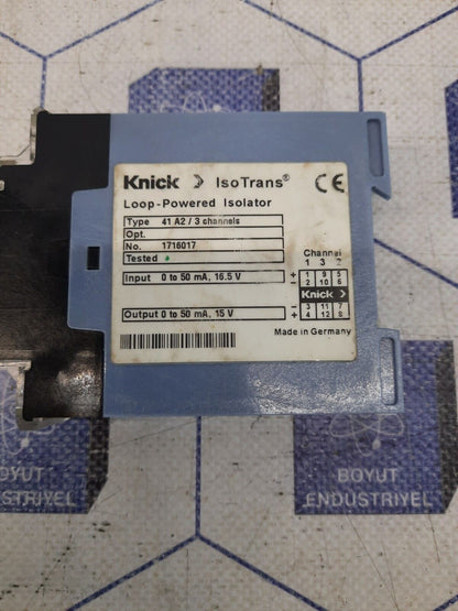 KNICK 41 A2 / 3 CHANNELS LOOP-POWERED ISOLATOR