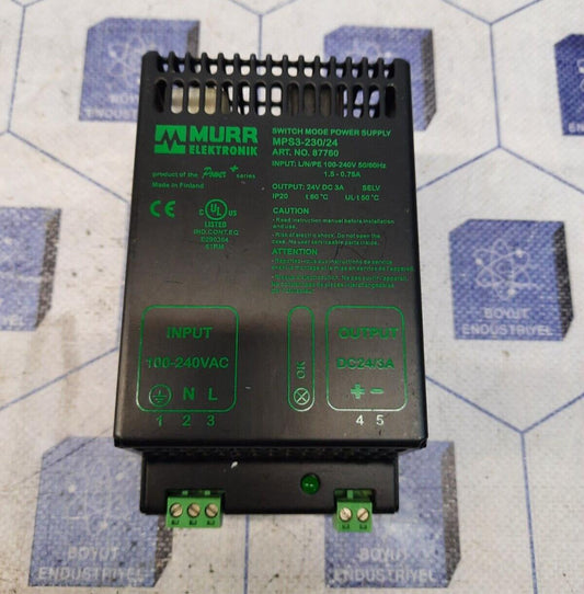 MURR ELECTRONICS MPS3-230/24 POWER SUPPLY