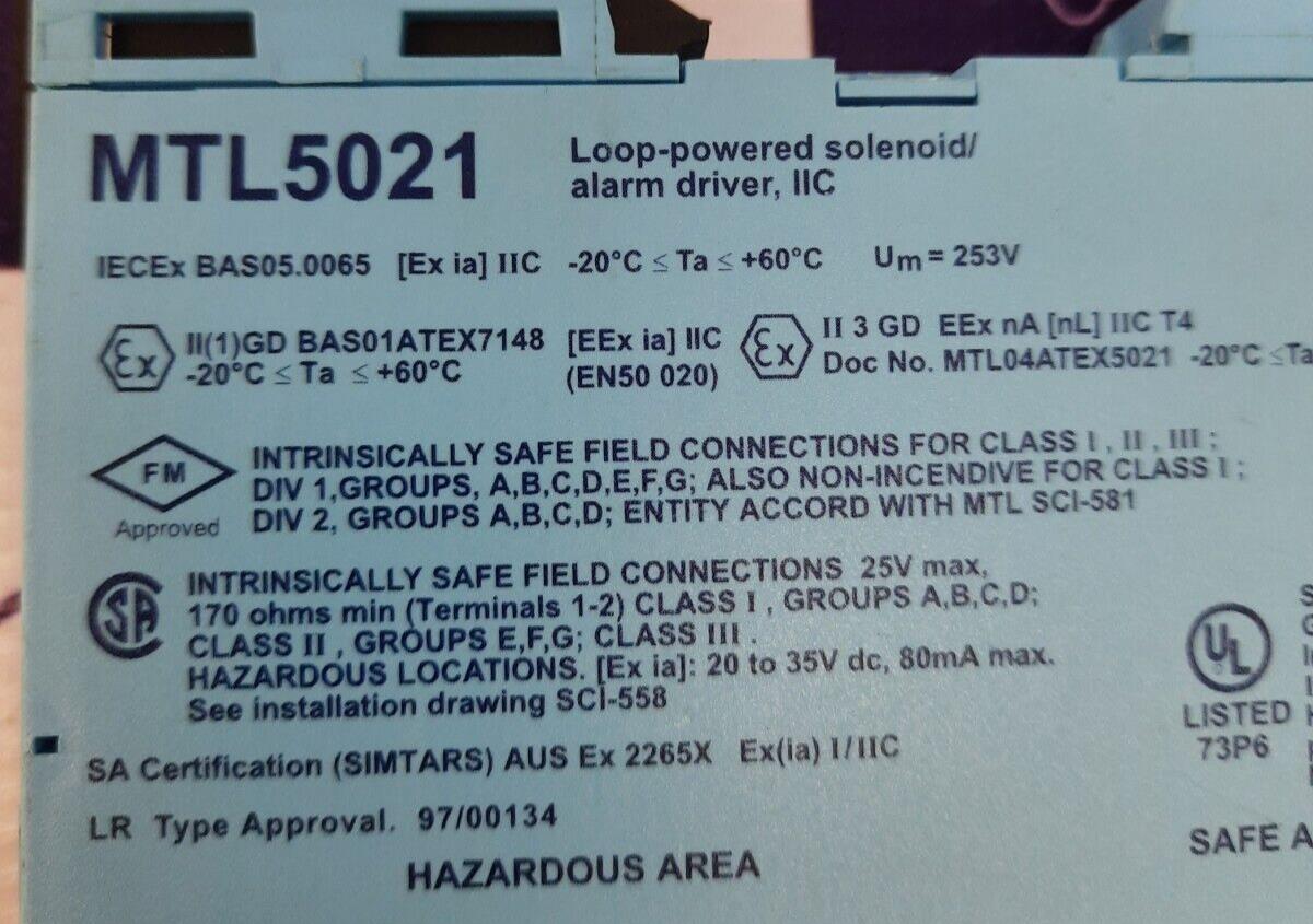 MTL5021 SAFETY BARRIER