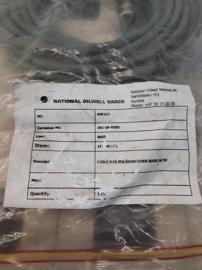 NATIONAL OILWELL VARCO RA58/AC58 CABLE FOR PULSE ENCODER