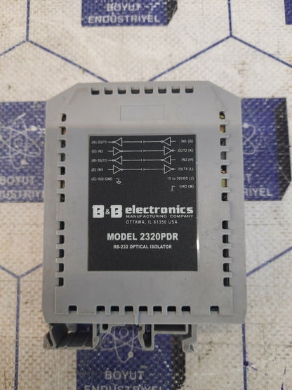 B&B ELECTRONICS 2320PDR RS-232 OPTICAL ISOLATOR