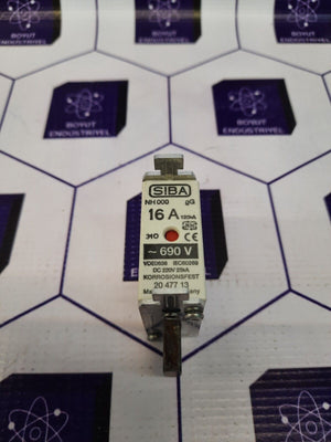 SIBA NH000 16A 500VAC 220/25VDC Fuse Links Lots