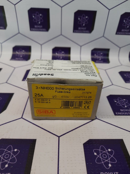 SIBA NH00 25A 120kA 690V Fuse Links