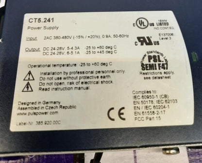Puls Dimension CT5.241 Power Supply