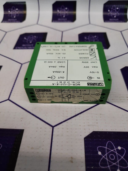 PHOENİX CONTACT MCR-C-U/I-4-A(Art Nr:2781657) Isolated Sıgnal Converter