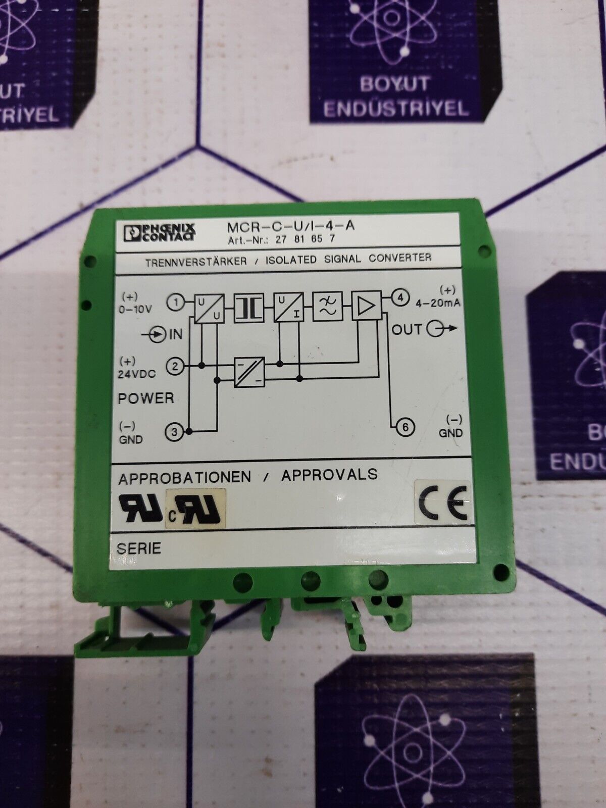 PHOENİX CONTACT MCR-C-U/I-4-A(Art Nr:2781657) Isolated Sıgnal Converter