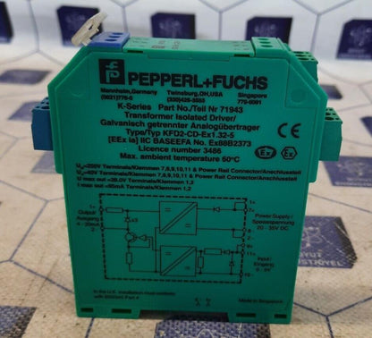PEPPERL +FUCHS K-Serıes KFD2-CD-Ex1.32-5 Transformer Isolated Drıver