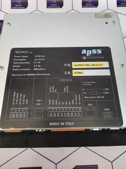 APSS Alopex CT80-1-256-512-01 Digital Display Panel